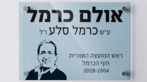 הדפסה על זכוכית - חוף הכרמל - כרמל סלע